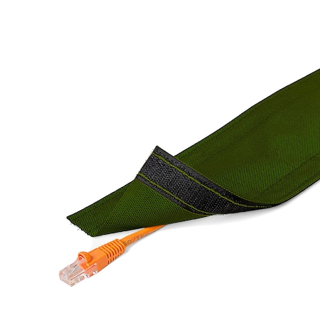 Electriduct Dura Race Carpet Cord Cover- 3" x 10ft- Green DRN3.00-10-GN